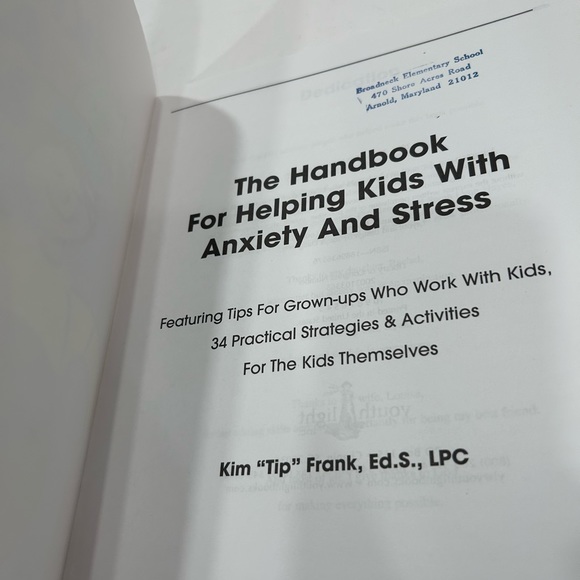 The handbook for helping kids with anxiety & stress by Kim Frank - Picture 5 of 9